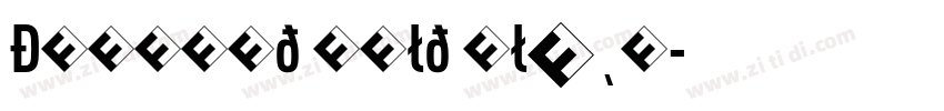 DINCond Bold Black字体转换